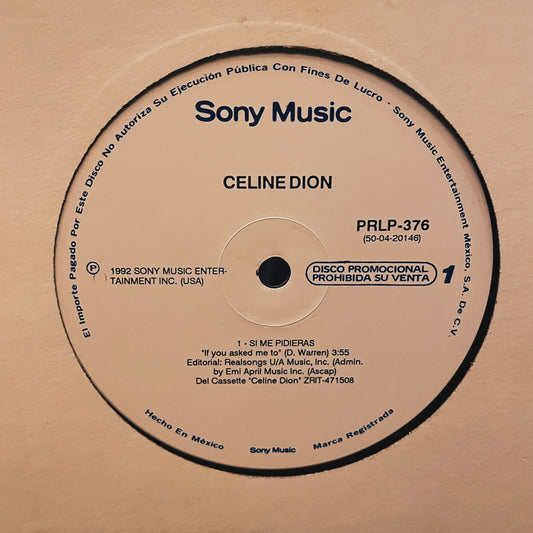 Celine Dion ‎– If You Asked Me To (Promo nacional)
