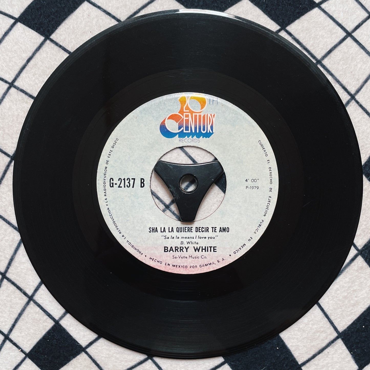 7¨| Barry White ‎– Just The Way You Are / Sha la la Means I Love You