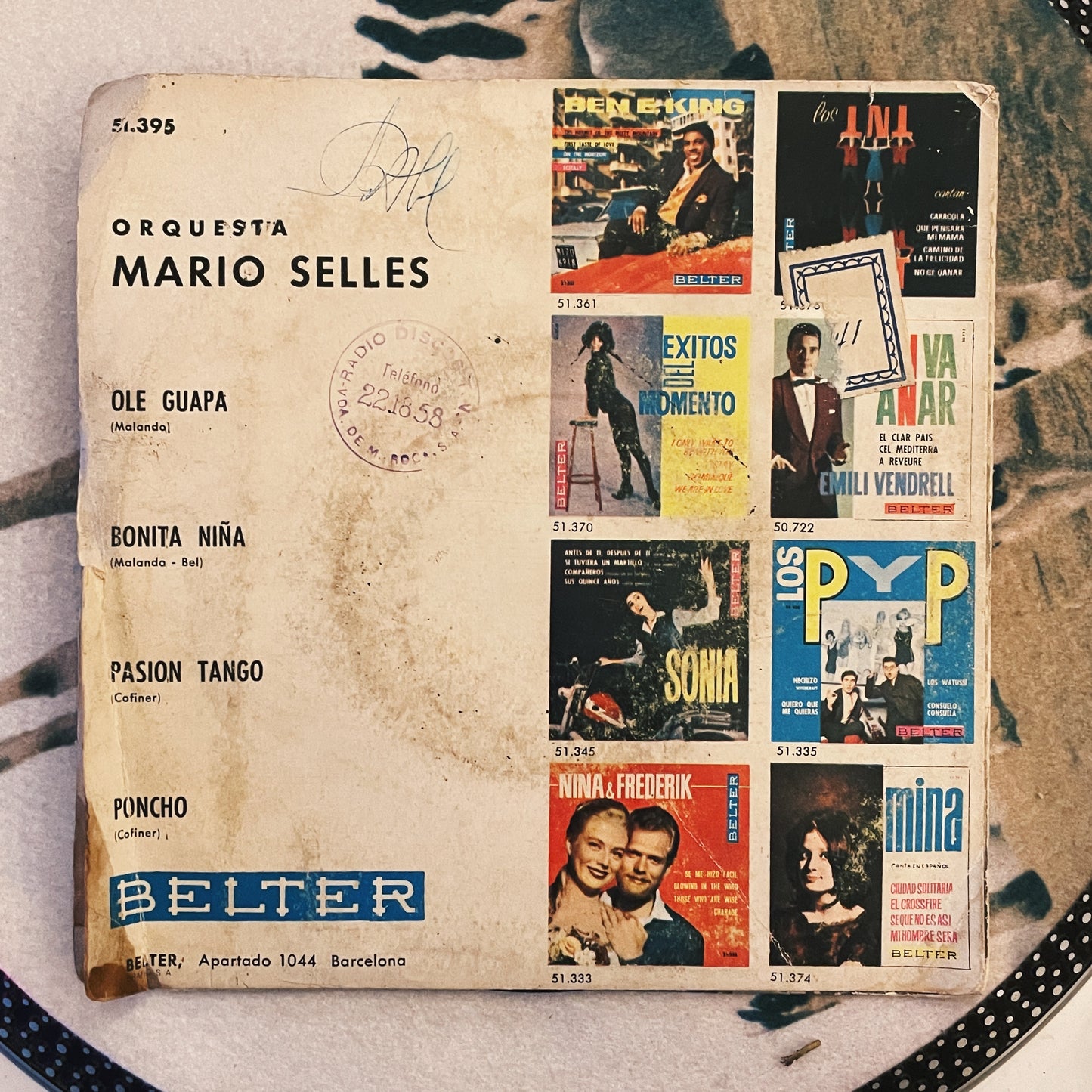 7¨ | Orquesta Mario Sellés ‎– Ole Guapa