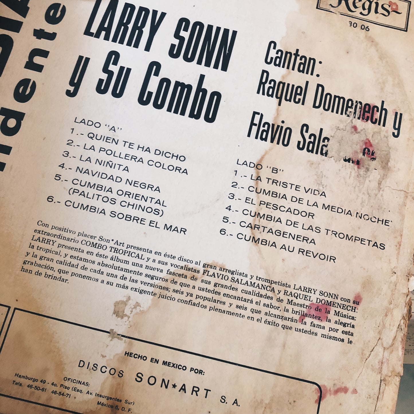 Larry Sonn Y Su Combo ‎– Cumbia Candente!