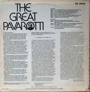 Luciano Pavarotti ‎– The Great Pavarotti