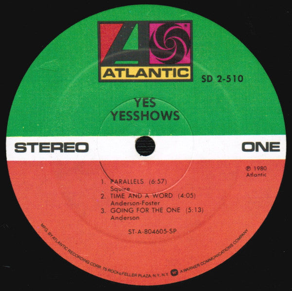 Yes ‎– Yesshows
