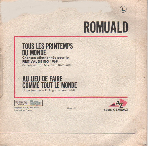 7¨| Romuald ‎– Tous Les Printemps Du Monde