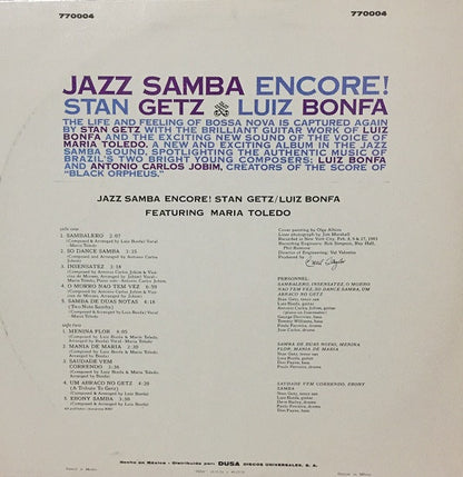 Stan Getz / Luiz Bonfá ‎– Jazz Samba Encore!