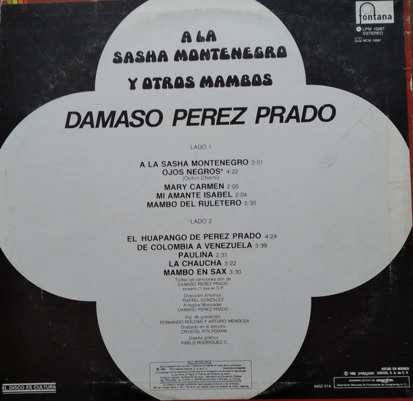 Damaso Perez Prado – A La Sasha Montenegro Y Otros Mambos