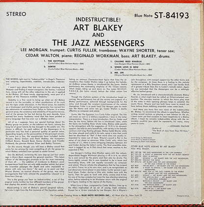 Art Blakey & The Jazz Messengers ‎– Indestructible