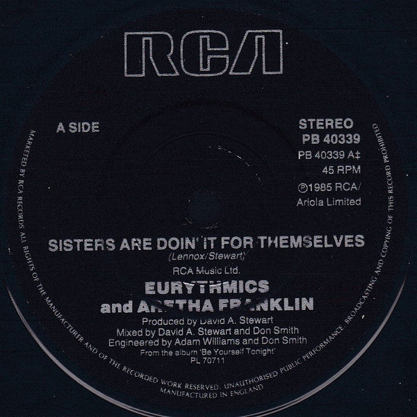 7¨| Eurythmics And Aretha Franklin – Sisters Are Doin' It For Themselves (Llega 15 de septiembre, 2025)