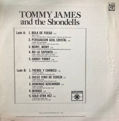 Tommy James And The Shondells  ‎– Tommy James And The Shondells