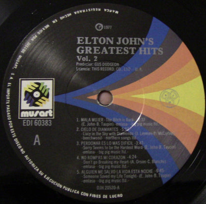 Elton John ‎– Elton John's Greatest Hits Volume II