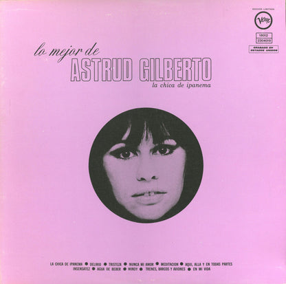 Astrud Gilberto ‎– Lo Mejor De Astrud Gilberto - La Chica De Ipanema