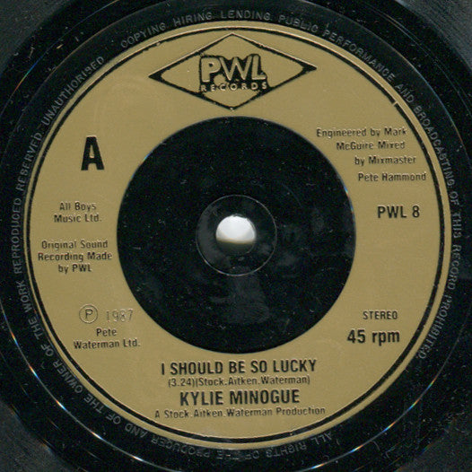 7¨| Kylie Minogue – I Should Be So Lucky (Llega 15 de septiembre, 2025)
