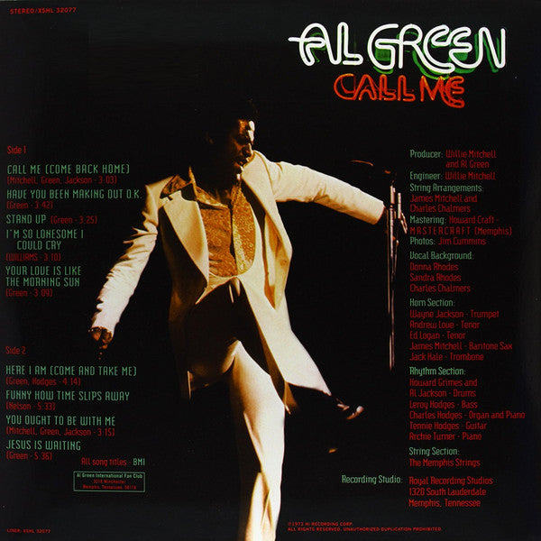 Al Green ‎– Call Me