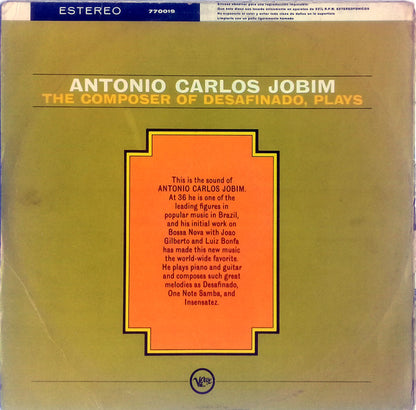 Antonio Carlos Jobim ‎– The Composer Of Desafinado, Plays