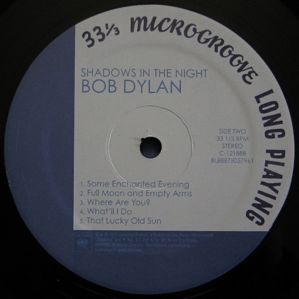 Bob Dylan ‎– Shadows In The Night (Vinyl + Cd)