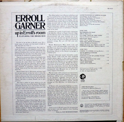 Erroll Garner Ft The Brass Bed ‎– Up In Erroll's Room