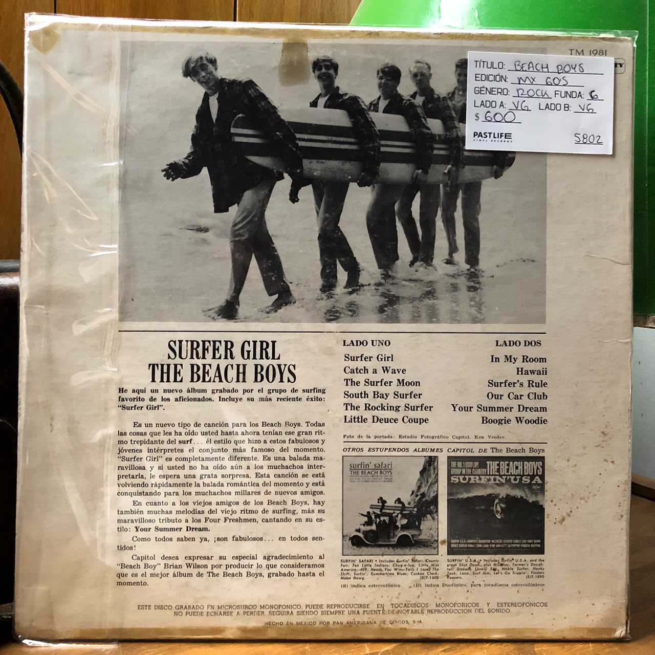 The Beach Boys - Surfer Girl (Mex Press)