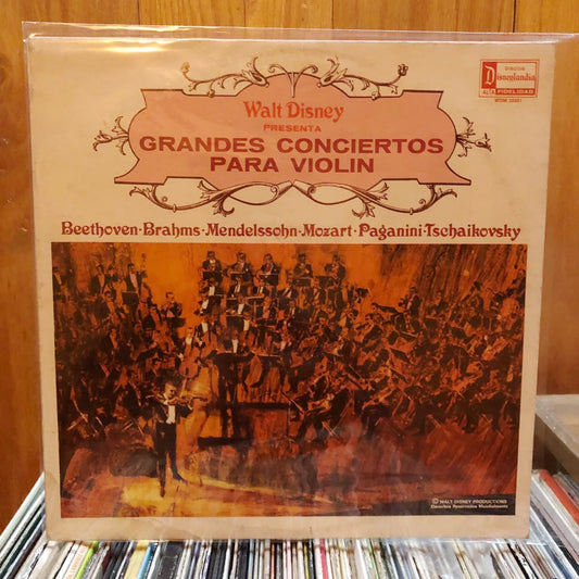 Grandes Conciertos Para Violin - Beethoven, Brahms, Mendelssohn, Mozart  (LP)