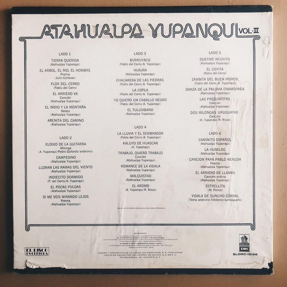 Atahualpa Yupanqui – La Canción. El Poeta y El Hombre Vol. 2 (Caja 3lp)