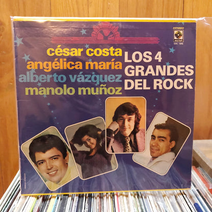 Los 4 grandes del rock . Angelica Maria, Cesar Costa, Manolo Muñoz, Alberto Vazquez 3Lp Comp
