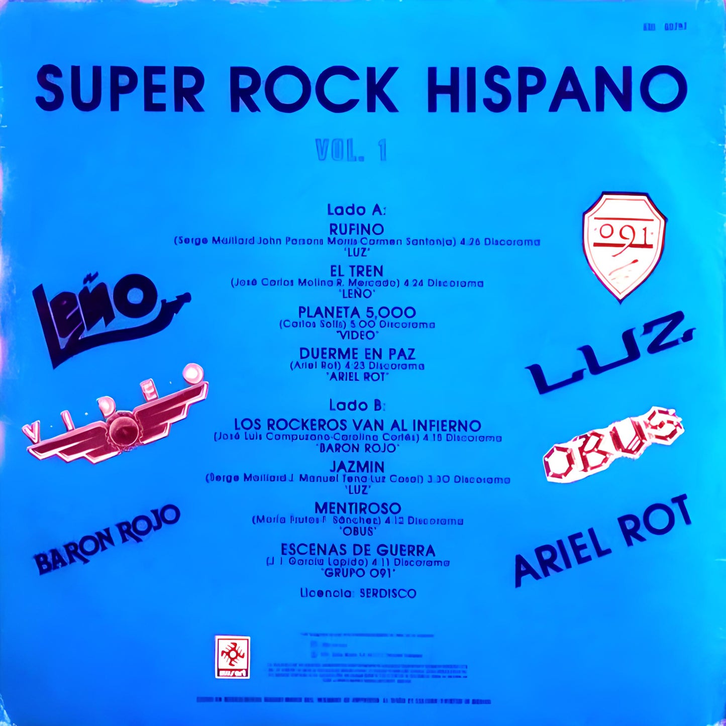 Various ‎– Súper Rock Hispano Vol. 1